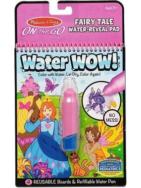 Melissa & Doug On the Go ~ Fairy Tale Water Activity Reveal Pad ~ NEW